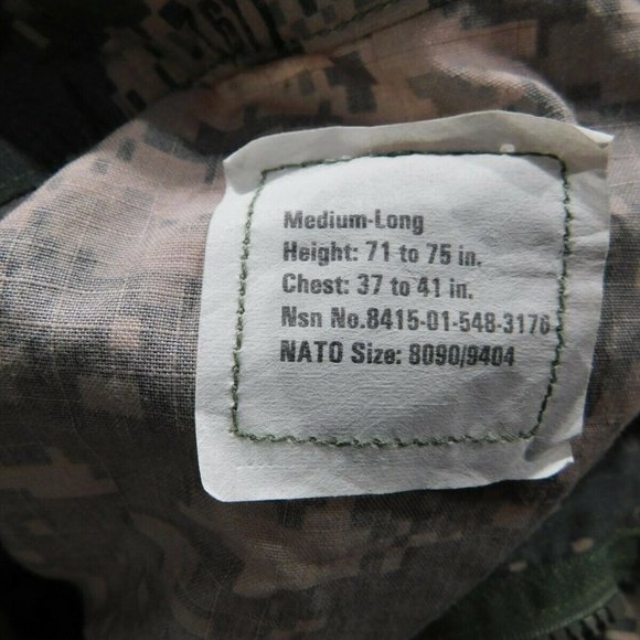 Defender M Army Combat Uniform Medium Long Shirt - Picture 6 of 8